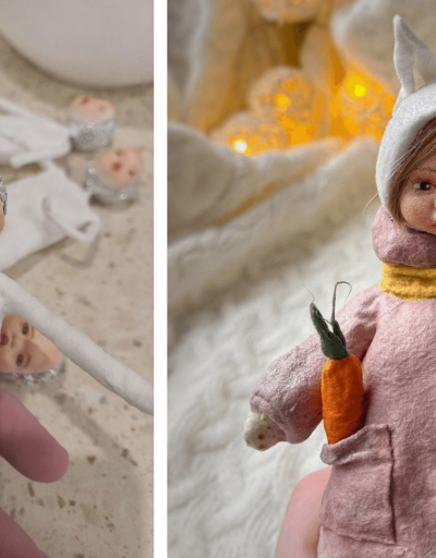 Цуд на ялінку. Паказваем, якія душэўныя калядныя цацкі з ваты стварае бабруйчанка