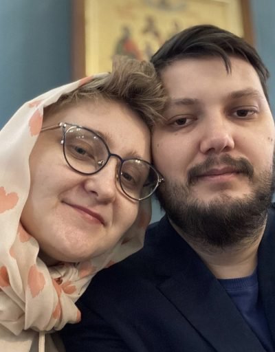 Мікалай Лазурэвіч з жонкай