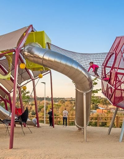 Дзіцячая пляцоўка ў Мадрыдзе, Іспанія. Фота: lappset.com