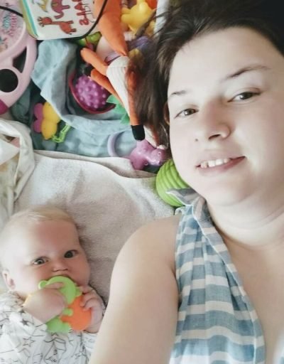 Ася Траяноўская з дачкой Касіяпеяй. Фота: асабісты архіў Асі Траяноўскай